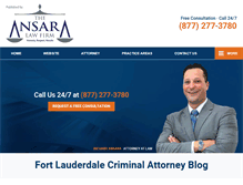 Tablet Screenshot of fortlauderdalecriminalattorneyblog.com